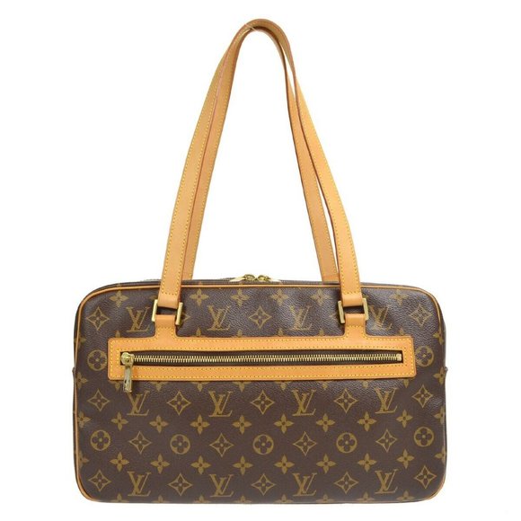 Authenticity Guarantee LOUIS VUITTON CITE GM SHOULDER BAG MONOGRAM CANVAS PURSE - Picture 1 of 11